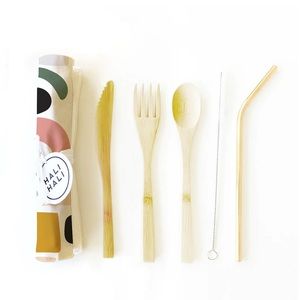 Eco Friendly 6 pc Reusable Cutlery Set - Playful
